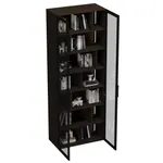 Шкаф-стеллаж со стеклянными фасадами с подсветкой R212