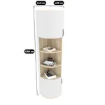 Шкаф завершающий узкий  с нишей P233.2 L/R