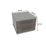 Тумба прикроватная 2 ящика, фасады МДФ CNG-701