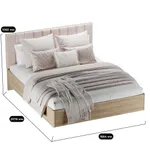 Кровать двуспальная Lazio с парящим эффектом L160 , 160x200