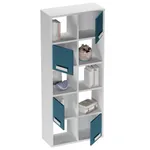 Стеллаж сквозной книжный на 10 ниш с ящиками E810