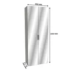 Шкаф двустворчатый с зеркалом LG-210.44-4Z