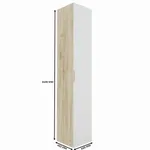 Шкаф однодверный со полками узкий L220.44-4