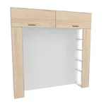 Ниша для кровати с секциями с подсветкой L407.44