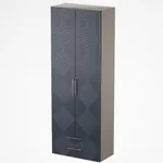 Шкаф 2 дверный с ящиками, фрезерованные фасады в эмали LE211.44