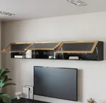 Антресоль с двумя откидными стеклянными дверями R324.35ST