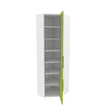 Шкаф угловой книжный со стеклом разносторонний L247.44 L/R