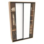 Шкаф-купе ХG160.60-1, профиль INTEGRO, фасад МДФ/стекло прозрачное