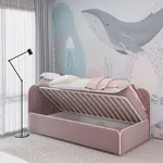 Мягкая кровать-диван КИПРОС с подъемным механизмом, 90x190