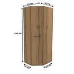 Шкаф угловой разностронний C218.1 L/R