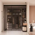 Перегородка для зонирования, стекло Титан GRACE 2