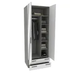 Шкаф двустворчатый с ящиками с зеркалом LG-211.60Z