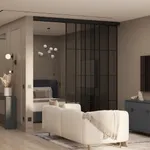 Раздвижная перегородка для зонирования, стекло Титан GRACE 15