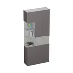 Шкаф с нишей с подсветкой, фасады в эмали LE212.3-90