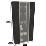 Шкаф-витрина с подсветкой R252