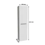 Шкаф 1 дверный напольный LG-220