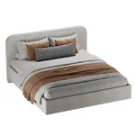 Кровать двуспальная мягкая ФЛАЙ с подъемным механизмом, 180x200