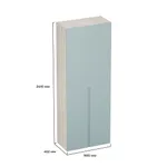 Шкаф 2 дверный, фасады в эмали LE210.44-4