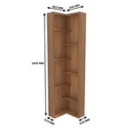 Стеллаж завершающий угловой с подсветкой L-230.60 L/R