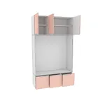 Шкаф с нишей и сидушкой L412.44