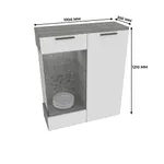 Шкаф напольный с подсветкой LG202 L/R