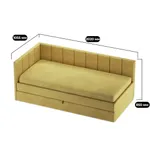 Кровать со вторым выдвижным спальным местом ЛАЙН М2