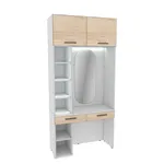 Столик туалетный с антресолью и стеллажом с подсветкой L414.44