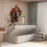 Кровать с подъемным механизмом и ящиком для белья РУБИ М1