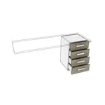 Тумба опора для стола с ящиками E706