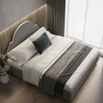 Кровать двуспальная мягкая ЛЮЦИЯ с подъемным механизмом, 140x200