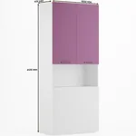 Шкаф двухдверный с фальш стенкой L212.1