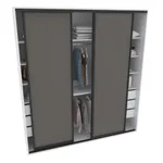 Шкаф-купе ХG246.60-1, профиль INTEGRO, фасад МДФ