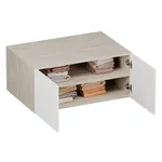 Антресоль на шкафы, фрезерованные фасады в эмали LE461.61