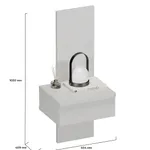 Тумба прикроватная с панелью 1 ящик C-702