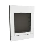 Секция для ТV с подсветкой, фасады в эмали LE406.44