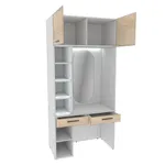 Столик туалетный с антресолью и стеллажом с подсветкой L414.60