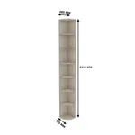 Стеллаж завершающий угловой L242