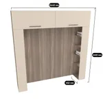 Ниша для кровати с секциями L407.44