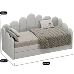 Мягкая кровать-диван SHELL, 90x190