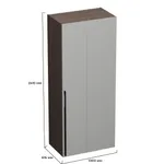 Шкаф с распашным фасадом и фальш-панелью LG245.60 L/R