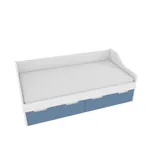 Кровать односпальная, фасады в эмали LE902.190, 90x190