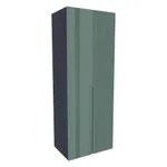 Шкаф 2 дверный, фрезерованные фасады в эмали LE210.60-4