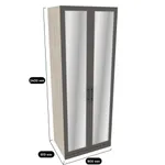 Шкаф двухдверный с зеркалом А210.60-2Z