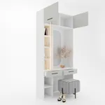 Столик туалетный с антресолью и стеллажом L415