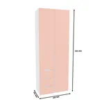 Шкаф комбинированный, фасады в эмали LE215 L/R