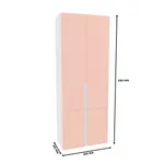 Шкаф книжный, фасады в эмали LE214