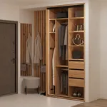 Шкаф-купе ХG120.60-2, профиль INTEGRO, стекло прозрачное, с подсветкой