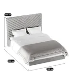 Кровать двуспальная мягкая САРА  с подъемным механизмом, 160x200