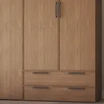 Шкаф двустворчатый с ящиками, фасады натуральный шпон L211.44