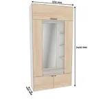 Секция с зеркалом и полками с подсветкой L408